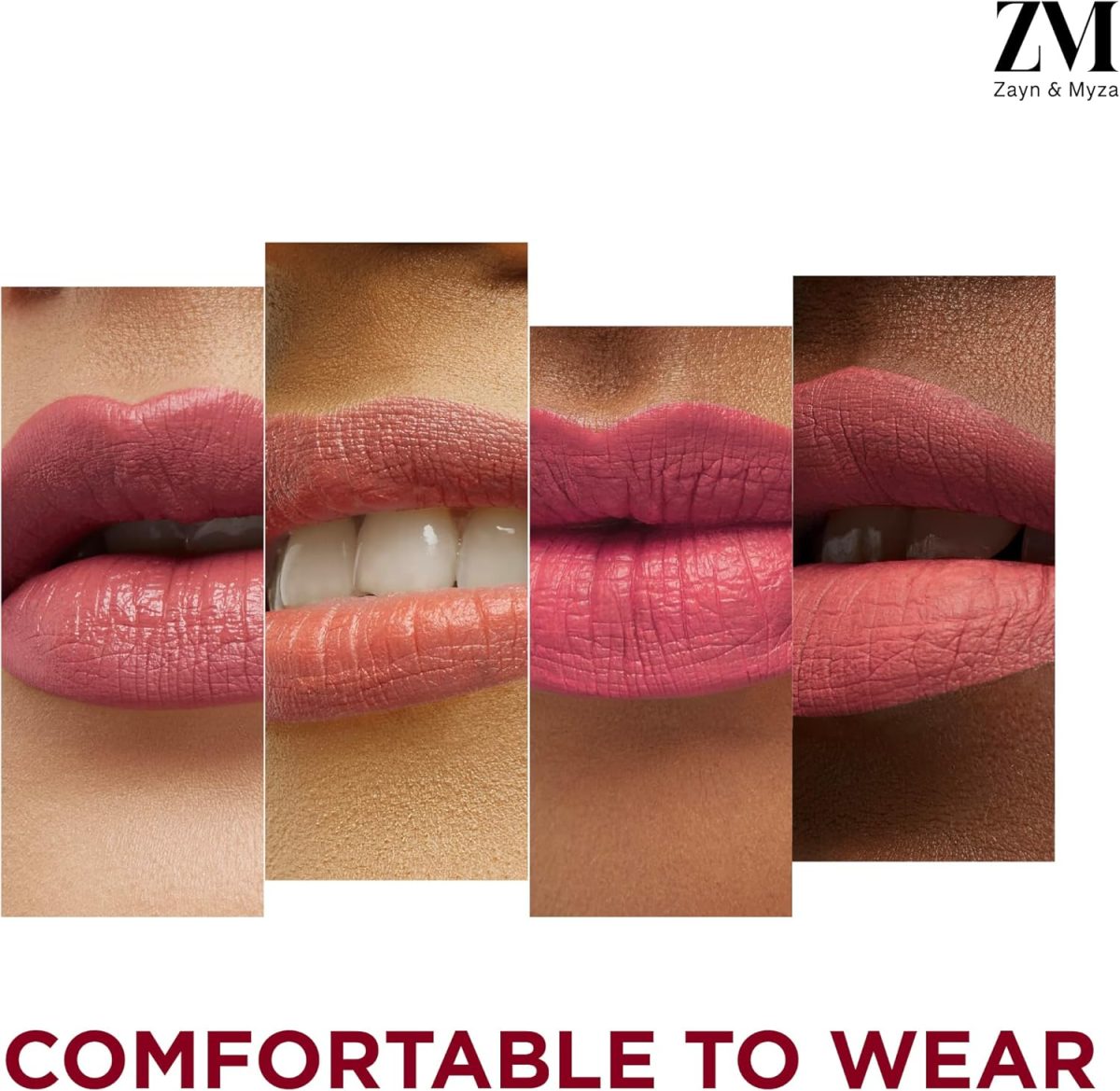 ⁦Zayn & Myza Transfer-Proof Power Matte Finish Lip Colour, Water & Smudge Proof, Long Lasting, Hala & Vegan, 6ml (Toasted Berry)⁩ - الصورة ⁦5⁩