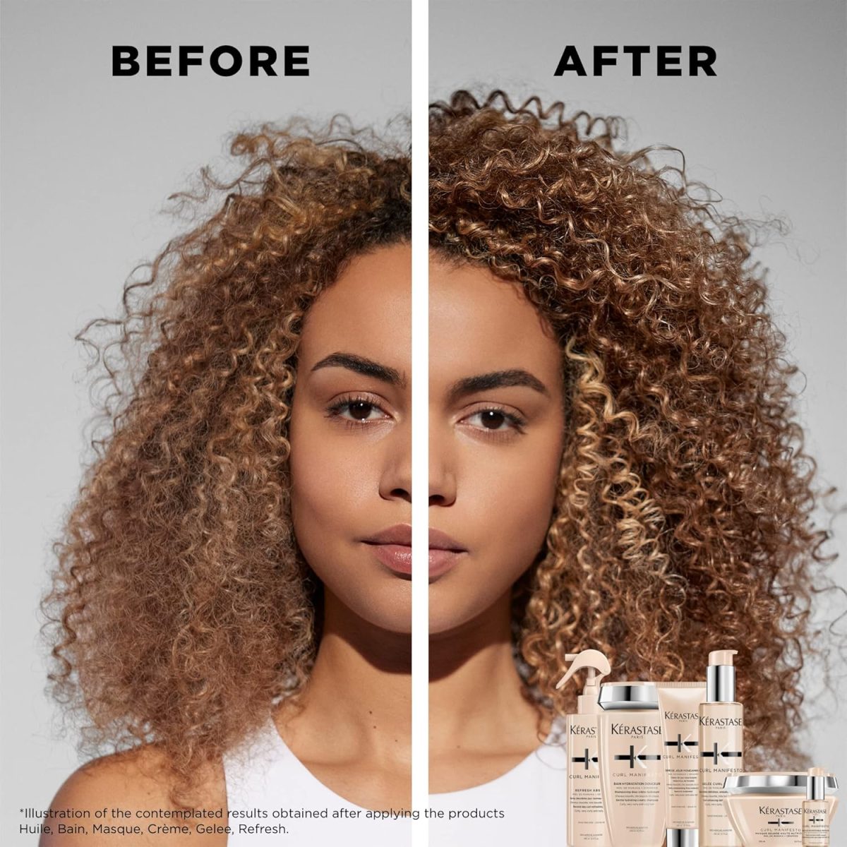 ⁦Kérastase Curl Manifesto Refresh Absolu Curl Refreshing Spray for Unisex 190ml⁩ - الصورة ⁦3⁩
