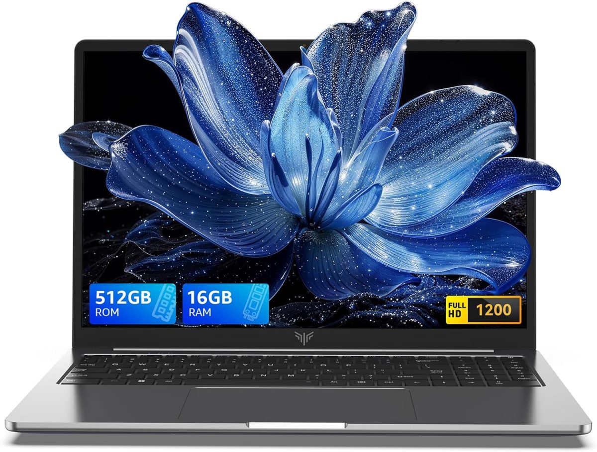 KAIGERR 2025 Laptop, Laptop Computer with Intel Quad-Core Processor(Up to 3.6GHz), 16GB DDR4 512GB SSD Windows 11 Laptop, 15.6" IPS 1080P, Metal Shell, USB3.2