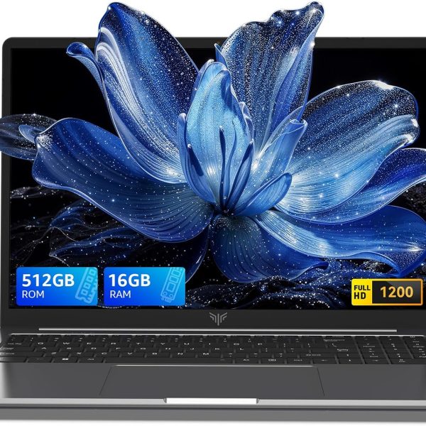 KAIGERR 2025 Laptop, Laptop Computer with Intel Quad-Core Processor(Up to 3.6GHz), 16GB DDR4 512GB SSD Windows 11 Laptop, 15.6" IPS 1080P, Metal Shell, USB3.2