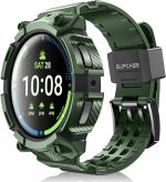 SUPCASE [Unicorn Beetle Pro Series] Case for Galaxy Watch 5 Pro 45mm (2022 Release), Rugged Protective Case with Strap Bands - Dark Green