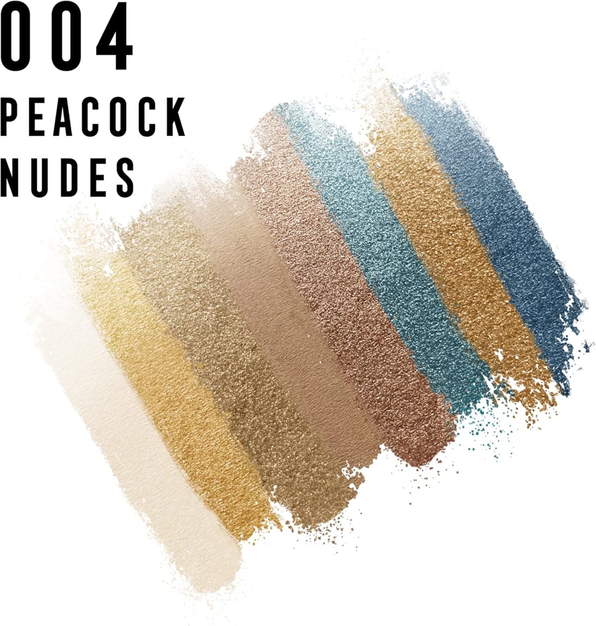 ⁦Max Factor Masterpiece Nude Palette - Contouring Eye Shadows - 8 Perfectly Paired Shades - Dual-Tip Applicator - 04 Peacock Nudes, 6.5g - 0.22 fl oz⁩ - الصورة ⁦4⁩