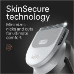 ⁦Braun Body Groomer 5 for Men, BG5340, Manscaping Tool, SkinShield Technology, Sensitive Comb, Lifetime Sharp Metal Blade, Body Groomer for Men, Gray/White⁩ - الصورة ⁦6⁩