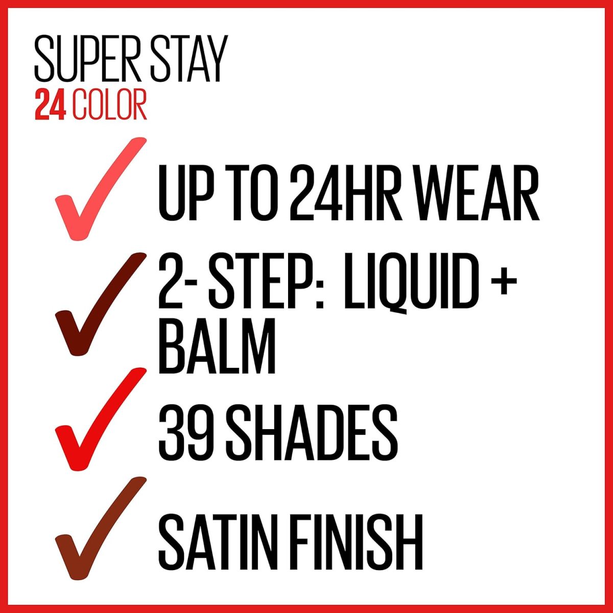 ⁦Maybelline SuperStay 24, 2-Step Liquid Lipstick, Constant Cocoa⁩ - الصورة ⁦6⁩