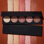 ⁦Khazna Highlighter Powder Palette, Makeup Palette Facial Bronzers Illuminator Palette Highlighter Baked Waterproof Long Lasting Brilliant Lighten Skin Color (5 Color, 1 Count (Pack of 1))⁩ - الصورة ⁦6⁩