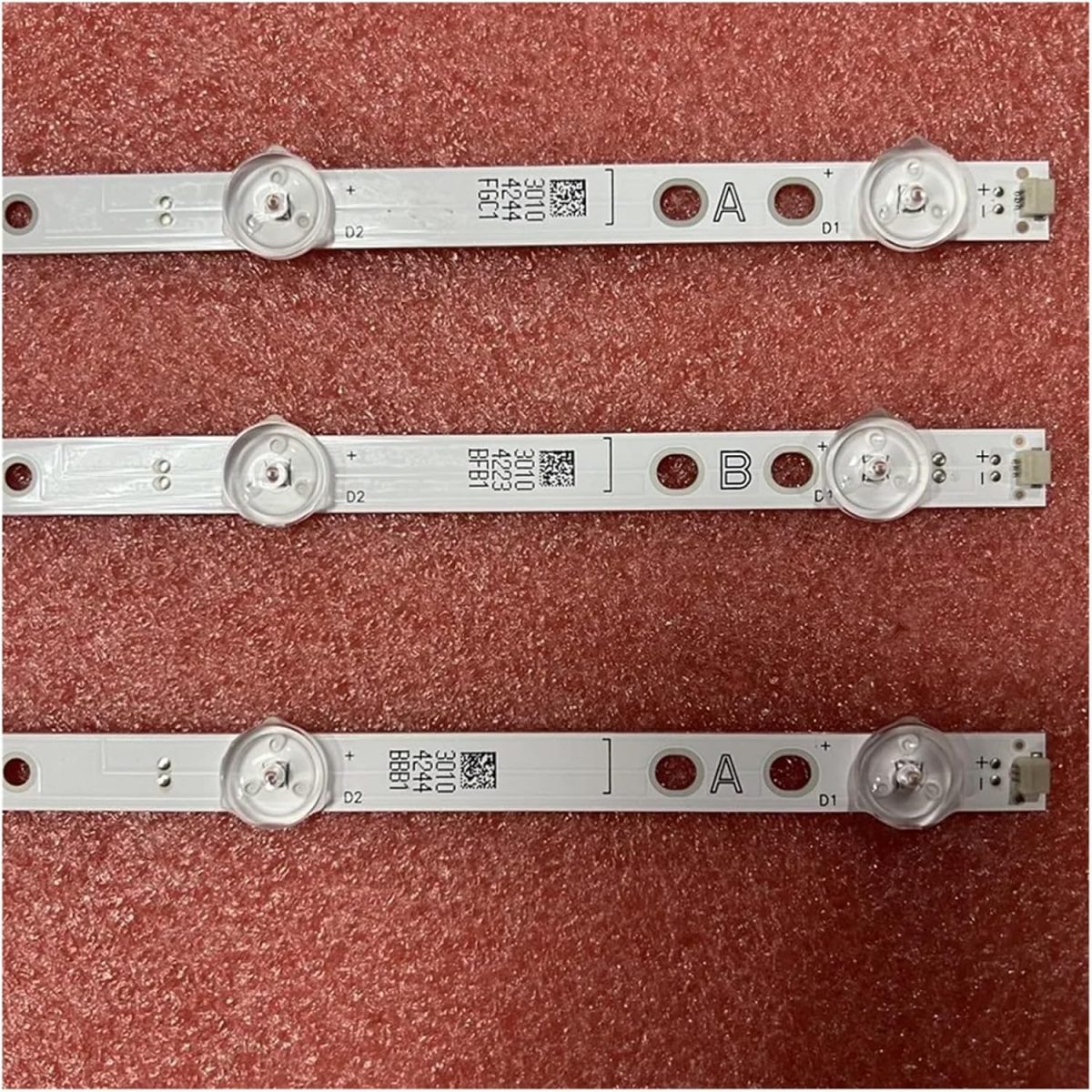 ⁦LED Backlight Strip for e.den/wood ED43CO1UHD-VE E43UHDHDRS3Q For J.V/C LT-43VU3900 LT-43C890B TX-43HX580B For TO.SHI/BA 43U2063DB (Color : 30pcs For 10 TV)⁩ - الصورة ⁦2⁩