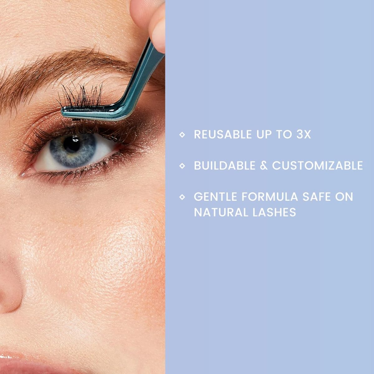 ⁦KISS DIY Eyelash Extension Wispy Wisps - Featherlight Synthetic Reusable Artificial Eyelashes Multipack of 24 Mini Lash Clusters for Natural Lash Extension Look⁩ - الصورة ⁦6⁩