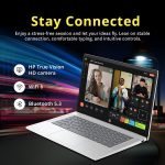 ⁦HP لابتوب كروم بوك 14 انش HD مضاد للتوهج، معالج انتل N200، 4GB LPDDR5، تخزين 288GB (128GB eMMC + قاعدة شحن 160GB)، بطاقة رسومات انتل UHD، واي فاي 6، كاميرا ويب، نظام تشغيل كروم، فضي⁩ - الصورة ⁦5⁩