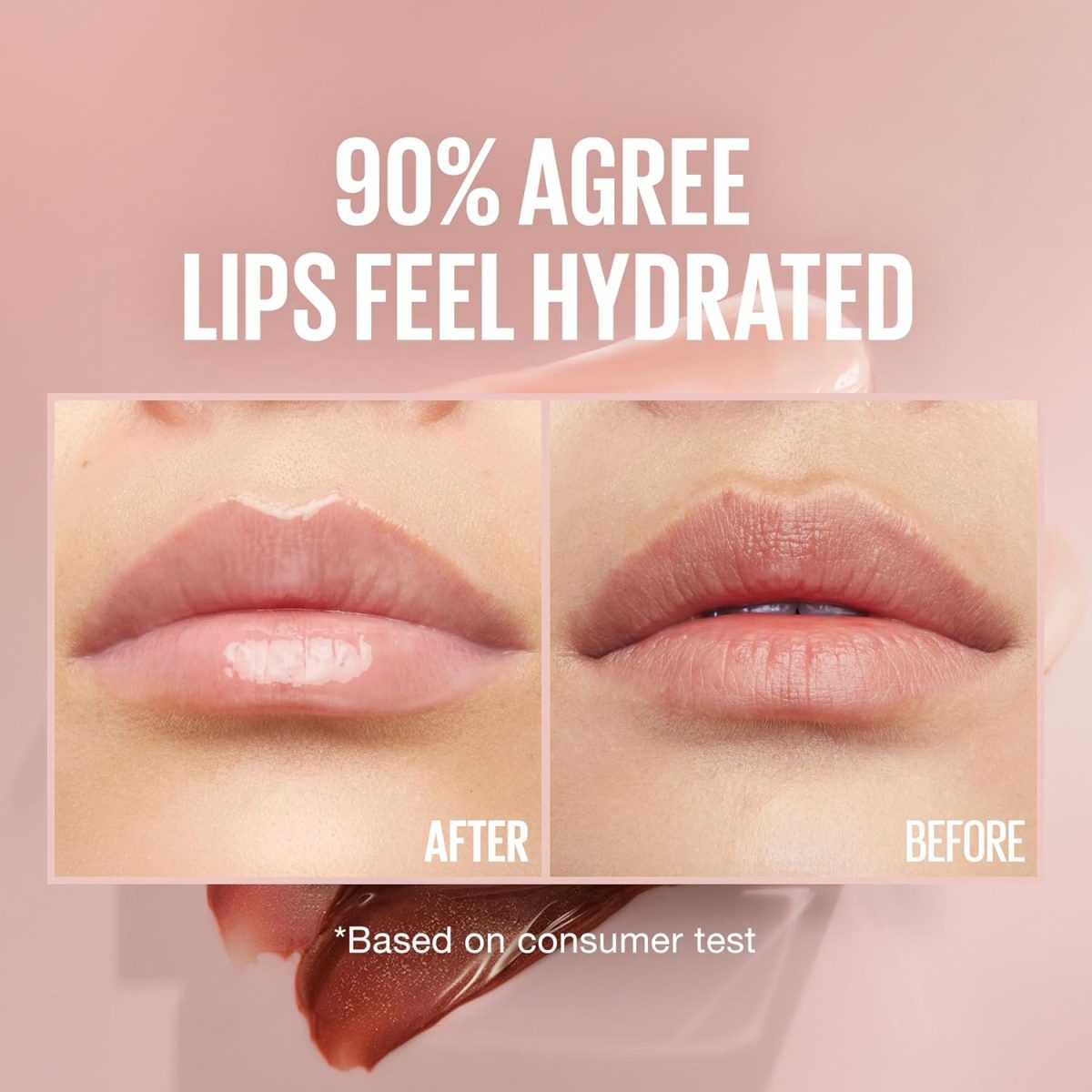 ⁦Maybelline New York Lifter Gloss Hydrating Lip Gloss with Hyaluronic Acid, Gummy Bear, Sheer Light Pink, 1 Count⁩ - الصورة ⁦4⁩