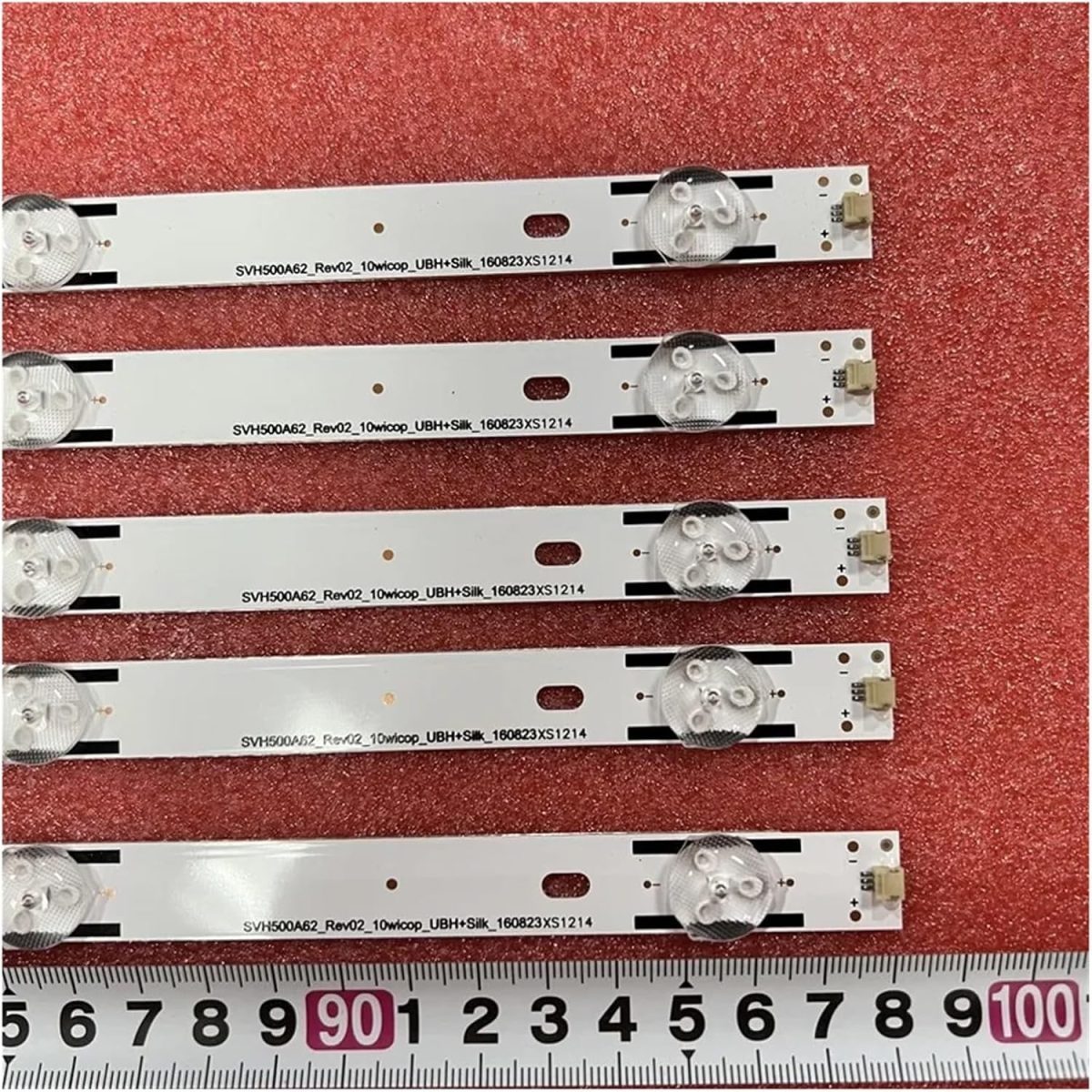 ⁦شريط اضاءة خلفية LED من تيلوج، 10 مصابيح LED لهايسين/اس اي H50N5300UK H50N5308 LED50EC500U 50H6D H50NEC5205 لـ S.ha/rp LC-50P7000 LC-50P7000U LC-50LBU591U (اللون: 10LED ل110LED تلفزيون)⁩ - الصورة ⁦2⁩
