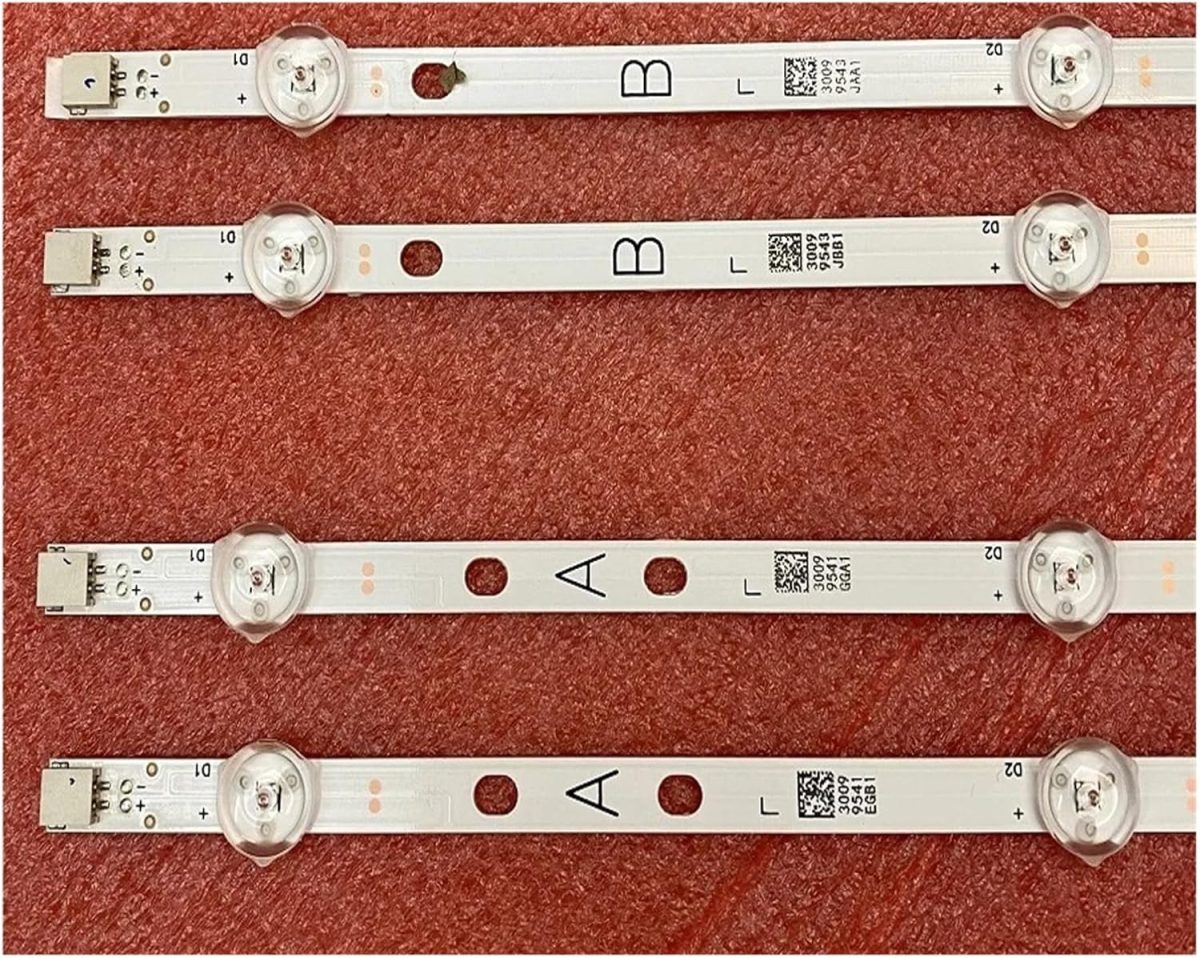 ⁦TILLOJJ LED backlight strip for ED4302FHD For Bu/s.h DLED43287FHDCNTDFVP For TELE.FUN/KEN T43FX280DLB For VE.S/TEL 430DRT-VNB-A/B VES430DNDL2DN12 (Color : Kit 4pcs For 1 TV)⁩ - الصورة ⁦3⁩
