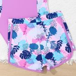 ⁦Xumplo Girls Swimming Costume Tween Girl One Piece Swimsuit with Shorts Young Girls Floral Swimwear Bathing Suit⁩ - الصورة ⁦4⁩