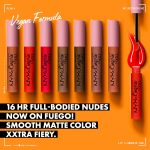 ⁦NYX Professional Makeup Lip Lingerie XXL Smooth Matte Liquid Lipstick 0.13 fl oz, On Fire⁩ - الصورة ⁦2⁩