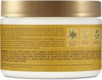 ⁦SHEA MOISTURE Deep Treatment Masque For Dry, Damaged Or Transitioning Hair Raw Butter With Sea Kelp And Argan Oil 12 Oz⁩ - الصورة ⁦2⁩