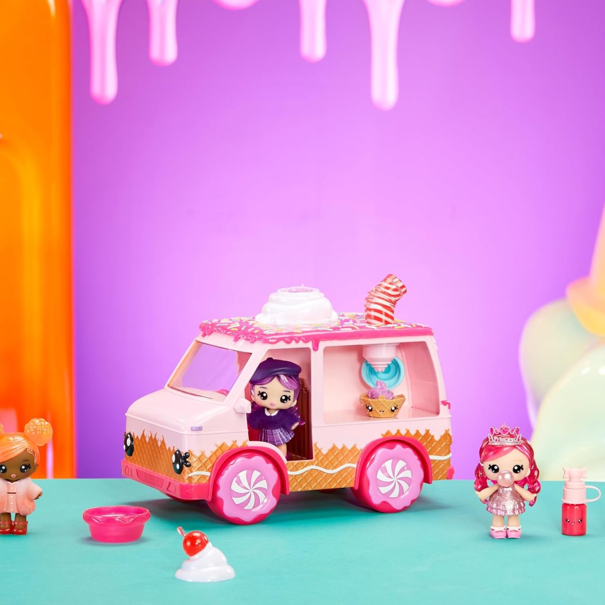 ⁦MGA Entertainment 541073-EUC Yummiland Lip Gloss Truck⁩ - الصورة ⁦5⁩