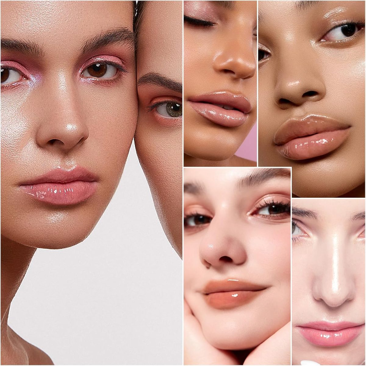 ⁦Lip Glow Oil Color Reviver Cherry Oil, Hydrating Lip Glow Oil Long-Lasting Nourishing Lip Gloss Moisturizing Non-Sticky Plumping Lip Stain Tinted Cherry Oil Lip Care (Ruby Red)⁩ - الصورة ⁦3⁩