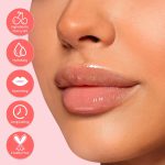 ⁦Lip Glow Oil Color Reviver Cherry Oil, Hydrating Lip Glow Oil Long-Lasting Nourishing Lip Gloss Moisturizing Non-Sticky Plumping Lip Stain Tinted Cherry Oil Lip Care (Ruby Red)⁩ - الصورة ⁦2⁩
