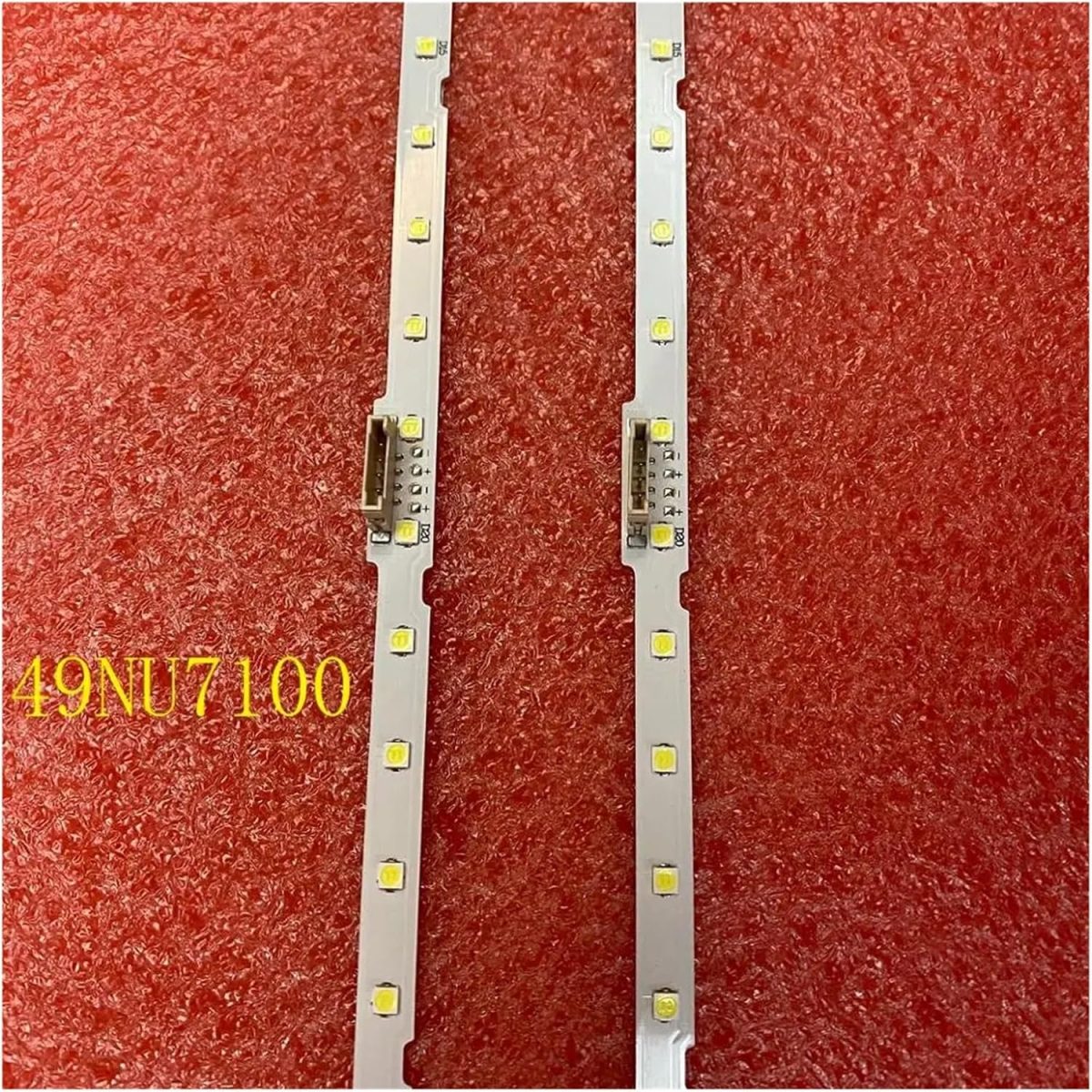 ⁦TILLOJJ LED Backlight Strip for Sam/s.ung UA49NU7300 UN49NU7300G UN49RU7100 UE49NU7670U UN49NU7100 UN49NU7100AG UN49NU7100G UN49NU7300 (Color : 2 PCS For 1 TV)⁩ - الصورة ⁦5⁩