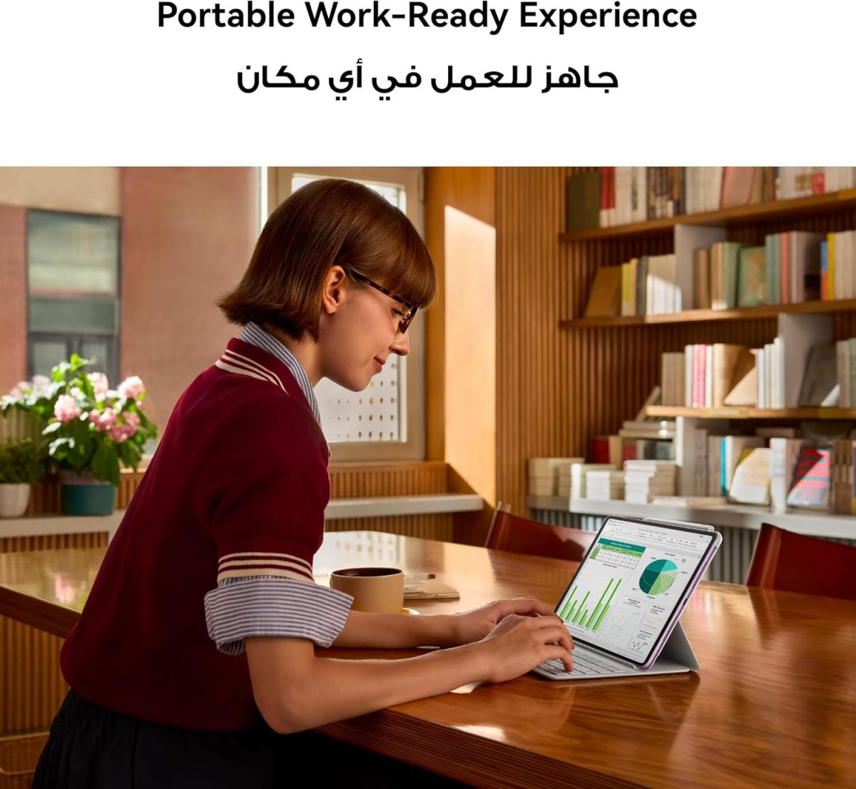 ⁦HUAWEI MatePad 11.5 2025 Tablet 2.5K 120Hz Eye Comfort Display, 8+128GB, 10100 mAh, 40W SuperCharge, WiFi 6, Bluetooth 5.2, WPS Office, Note, Quad Speakers, M-Pencil, Backpack, HUAWEI Care+ (Grey)⁩ - الصورة ⁦4⁩