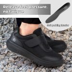 ⁦FitVille Shoes for Men Adjustable Slip-on Extra Wide Walking Shoes for Swollen Feet - EasyTop Duo Strap V4⁩ - الصورة ⁦7⁩