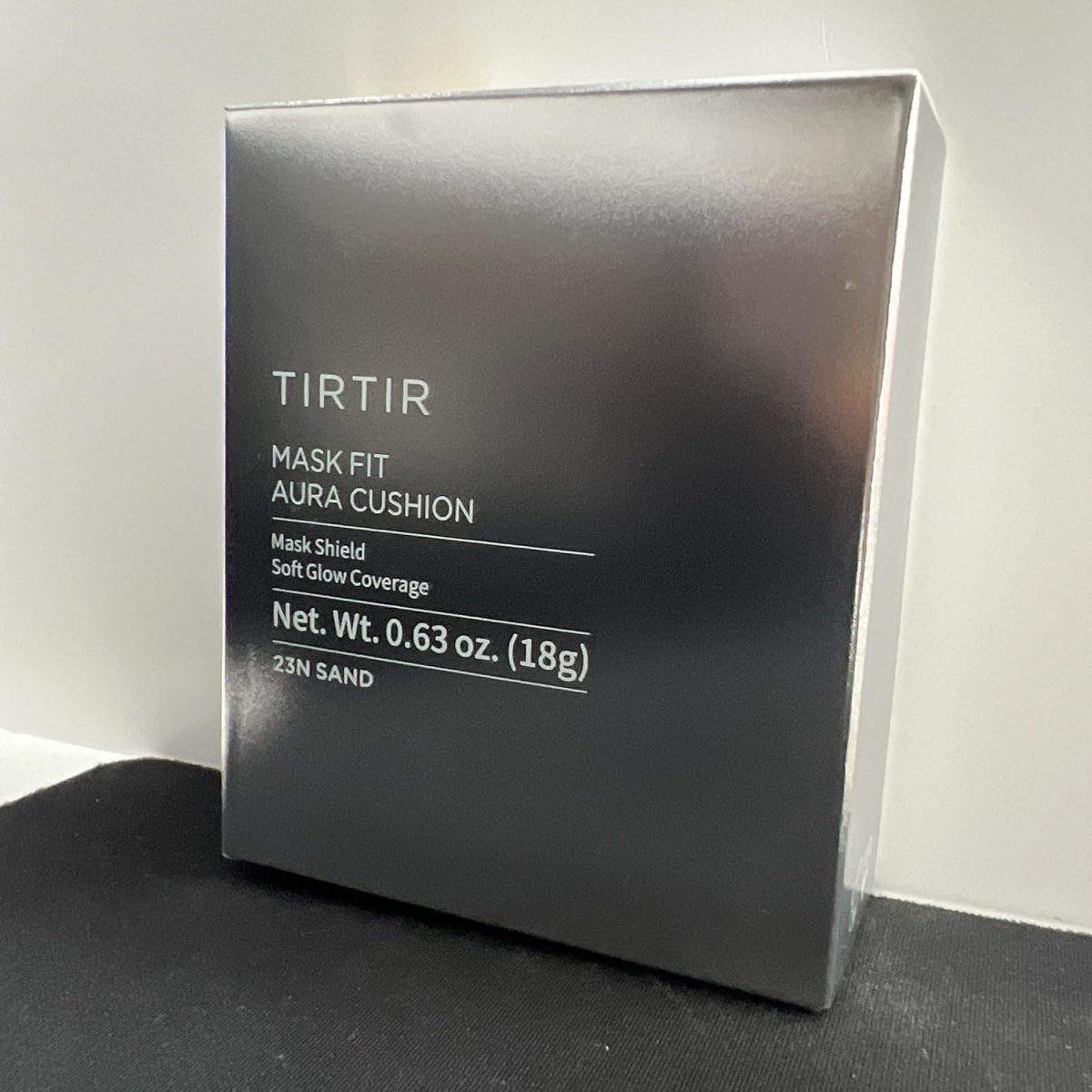 ⁦TIRTIR Aura Glow Silver Cushion | Korean cushion foundation, (#23N Sand, Full Size, 0.63 Fl Oz)⁩ - الصورة ⁦7⁩