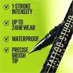 ⁦Maybelline Tattoo Studio Ink Pen Liquid Eyeliner, Up to 24 Hours of Wear, Waterproof & Smudge-Resistant Make Up, Brown, 1 Count⁩ - الصورة ⁦3⁩