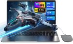 DREAMFYRE 16.1" Laptop - 2.5K HD Laptop PC 16GB RAM 512GB SSD, Quad-Core N95 Processor (up to 3.4 GHz) Portable Laptop Computer with Touch ID, WiFi, BT4.2, Suitable for Business/Entertainment