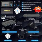 ⁦HP لابتوب كروم بوك 14 انش HD مضاد للتوهج، معالج انتل N200، 4GB LPDDR5، تخزين 288GB (128GB eMMC + قاعدة شحن 160GB)، بطاقة رسومات انتل UHD، واي فاي 6، كاميرا ويب، نظام تشغيل كروم، فضي⁩ - الصورة ⁦2⁩