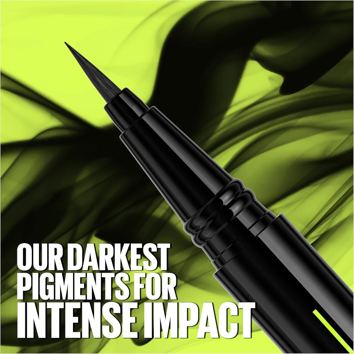 ⁦Maybelline Tattoo Studio Ink Pen Liquid Eyeliner, Up to 24 Hours of Wear, Waterproof & Smudge-Resistant Make Up, Brown, 1 Count⁩ - الصورة ⁦7⁩