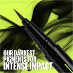 ⁦Maybelline Tattoo Studio Ink Pen Liquid Eyeliner, Up to 24 Hours of Wear, Waterproof & Smudge-Resistant Make Up, Brown, 1 Count⁩ - الصورة ⁦7⁩