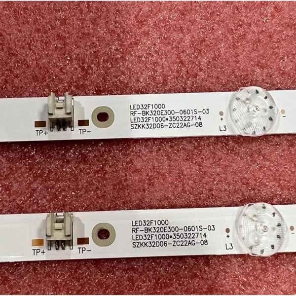 TILLOJJ LED backlight strip 6LED for K.on/ka LED32F1000 RF-BK320E30-0601S-07 SZKK32D06-ZC22AG-08 KKTV D32C K32K5 (Color : Kit 2pcs For 1 TV)