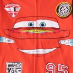 ⁦Cars Disney Lighting McQueen Boys Hooded Coverall for Toddlers and Big Kids⁩ - الصورة ⁦4⁩
