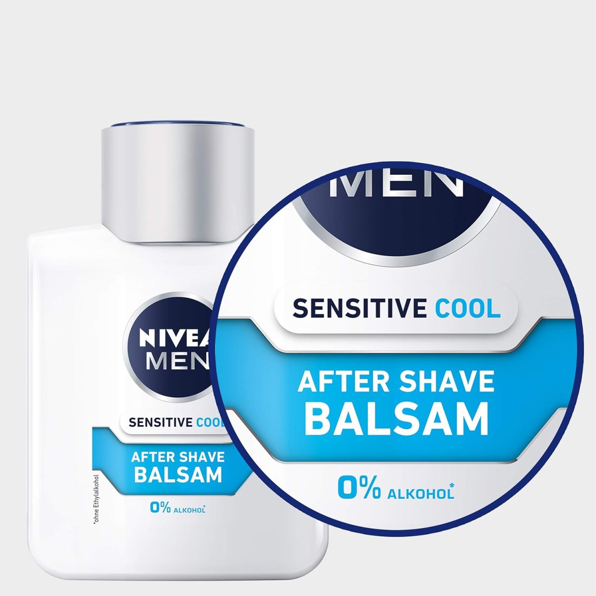 ⁦NIVEA MEN Sensitive Cool After Shave Balsam im 1er Pack (1 x 100 ml), beruhigendes After Shave, Hautpflege nach der Rasur mit Kamille und Algenextrakten⁩ - الصورة ⁦4⁩