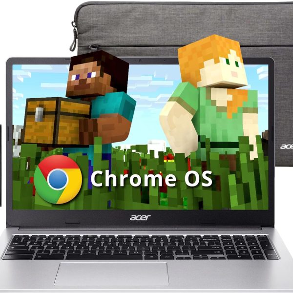 Acer Chromebook 315 15.6" HD Laptop, Intel Pentium N6000, 4GB LPDDR4X, 288GB Storage (128GB eMMC & 160GB Docking Station Set), Intel UHD Graphics, Numeric Keypad, HD Webcam, Wi-Fi 6, Chrome OS, Silver