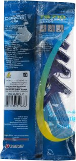 ⁦Dorco Disposable Razors In Poly Bag 5-Pieces⁩ - الصورة ⁦2⁩