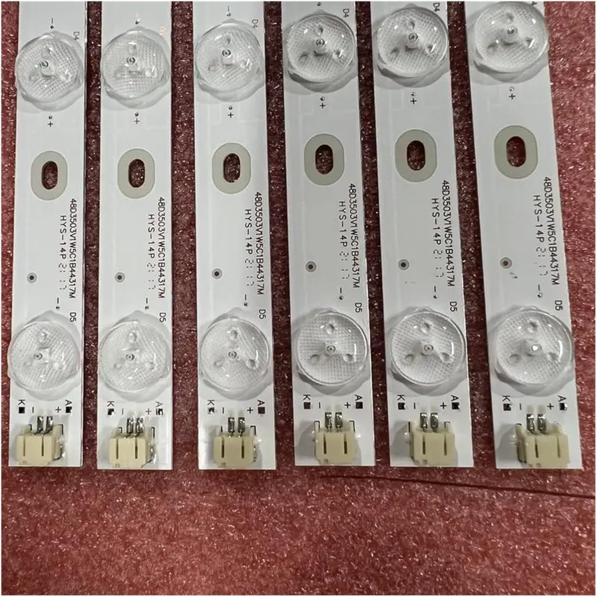 ⁦LED Backlight Strips 11LED For XJ48D11R XJ48D11L-ZC21FG-01 48CE1100 48E2500A ECHOM-48CL_4648CL010 4648CL011 48CE1100 48CE1210M⁩ - الصورة ⁦2⁩