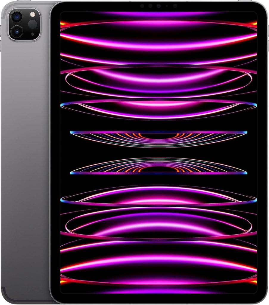 Apple 2022 11-inch iPad Pro (Wi-Fi + Cellular, 256GB) - Space Gray (4th generation) (Renewed)