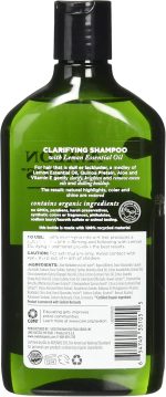 ⁦Avalon Organics Clarifying Lemon Shampoo 325ml⁩ - الصورة ⁦2⁩