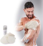 ⁦Larminly Raw Silk Exfoliating Gloves 2 Piece Set Face and Body Natural Exfoliating Gloves Gentle Dead Cell Removal Preparation Skin for Skin Care and Tanning⁩ - الصورة ⁦11⁩
