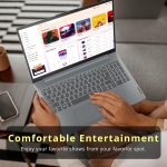 ⁦Lenovo IdeaPad Slim 3 15.6" FHD Anti-Glare Laptop, Intel i3-N305, 8GB LPDDR5, 1.16TB Storage(1TB SSD+160GB Docking Station Set), Num Pad, HD Camera, Dolby Audio, WiFi 6, Win 11, Grey⁩ - الصورة ⁦7⁩