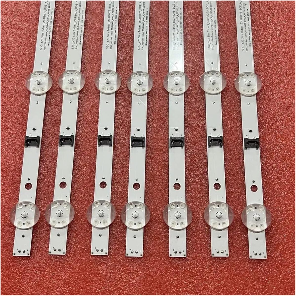 ⁦TILLOJJ LED Backlight Strip for L/G 55UR8000AUA Trident 55UR80/75 BOE A EAV65057001 6LED(3V）610mm (Color : 14pcs For 2 TV)⁩ - الصورة ⁦4⁩