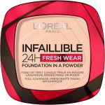 L’Oréal Paris Infallible 24H Fresh Wear Foundation in a Powder, Full-coverage, Longwear, Weightless Smooth Finish, Water-proof and Transfer-proof, 180 Rose Sand
