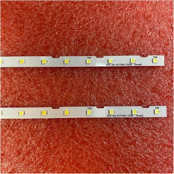 TILLOJJ LED Backlight Strip for Sam/s.ung UA49NU7300 UN49NU7300G UN49RU7100 UE49NU7670U UN49NU7100 UN49NU7100AG UN49NU7100G UN49NU7300 (Color : 2 PCS For 1 TV)