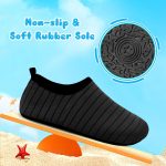 ⁦L-RUN Toddler Water Shoes Barefoot Aqua Socks Kids Boys Girls Lightweight Swim Shoes for Beach Pool Surfing Yoga⁩ - الصورة ⁦4⁩