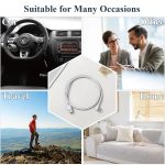 ⁦Charger for Xiaomi Redmi Watch 5 Active/ 5/5 Lite, Magnetic Charger with USB/Type C for Redmi Watch 5 Active Charging Cable (1 m / 3.3 ft) (USB White)⁩ - الصورة ⁦5⁩