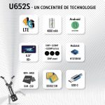 ⁦Energizer Ultimate U652S Dual SIM, 64GB, 2GB RAM, 4G LTE, 4000mAh Battery, Black⁩ - الصورة ⁦2⁩