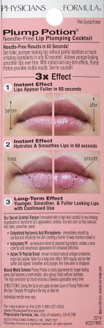 ⁦Lip Plumper Gloss By Physicians Formula Plump Lip Potion Needle-Free Lip Plumper Gloss Cocktail Shade Extension, Pink Crystal Potion, Lip Enhancer, Fuller Lips⁩ - الصورة ⁦3⁩