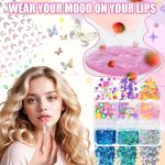 ⁦JCOOS Lip Gloss Making Kit, Color Changing Lip Oil 64 Pcs DIY Lip Gloss Kit Moisturizing Flavor Lip Gloss Sets⁩ - الصورة ⁦6⁩