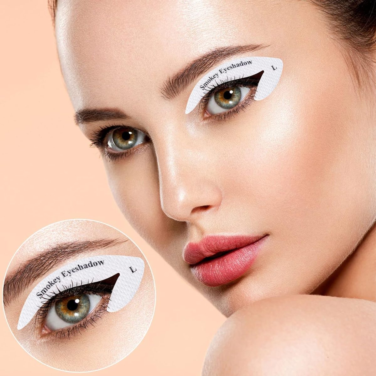 ⁦ELECDON Eyeliner Eyeshadow Template, 24 Pieces Multi-Style Cat Eye Eyeshadow Stickers Makeup Beauty Accessories for Women Girls Beginner Makeup Artist⁩ - الصورة ⁦3⁩