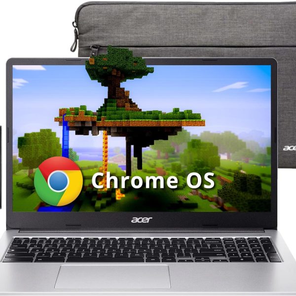 acer Chromebook 315 Laptop, 15.6" HD Anti-Glare Display, Intel Pentium N6000, 4GB LPDDR4X, 288GB Storage(128GB eMMC + 160GB Docking Station Set), UHD Graphics, Num Pad, Wi-Fi 6, Chrome OS, Silver